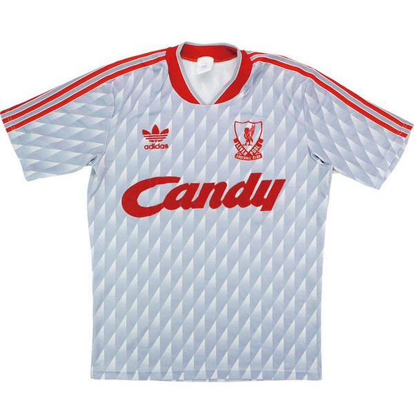 Camiseta Liverpool Replica Segunda Ropa Retro 1989 1990 Rojo